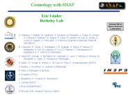 Cosmology with SNAP