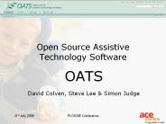 Open Source Assistive Technology Software