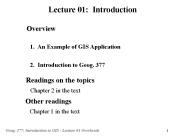 1. An Example of GIS Application