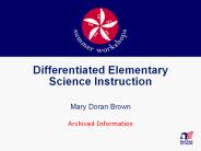 Differentiated Elementary Science Instruction