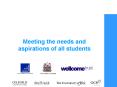 Meeting the needs and aspirations of all students PowerPoint PPT Presentation