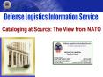 Cataloging at Source: The View from NATO PowerPoint PPT Presentation