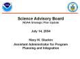 Science Advisory Board NOAA Strategic Plan Update PowerPoint PPT Presentation