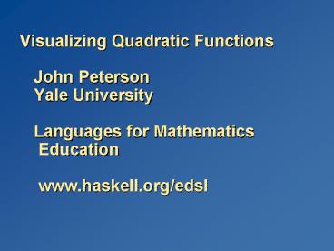 presentation player overlay