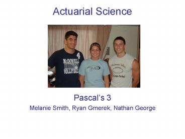 Actuarial Science