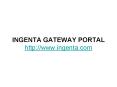 INGENTA GATEWAY PORTAL http:www'ingenta'com PowerPoint PPT Presentation