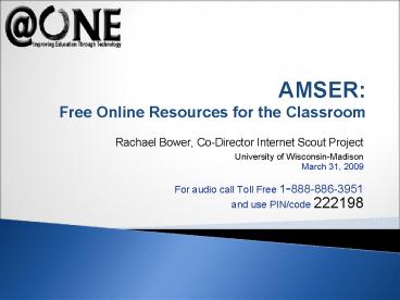 Rachael Bower, CoDirector Internet Scout Project