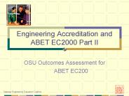 Engineering Accreditation and ABET EC2000 Part II
