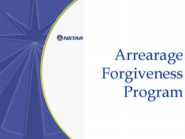 Arrearage Forgiveness Program