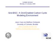 Grid-BGC: A Grid Enabled Carbon Cycle Modeling Environment