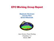 EPO Working Group Report