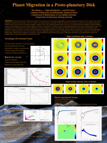 Planet Migration in a Protoplanetary Disk
