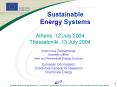 Sustainable Energy Systems PowerPoint PPT Presentation