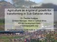 Agriculture as engine of growth for transforming in Sub-Saharan Africa PowerPoint PPT Presentation
