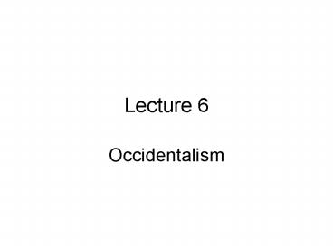 Occidentalism