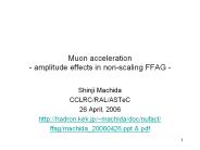 Muon acceleration - amplitude effects in non-scaling FFAG -
