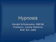Hypnosis PowerPoint PPT Presentation