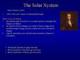 The Solar System PowerPoint PPT Presentation