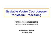 Scalable Vector Coprocessor for Media Processing