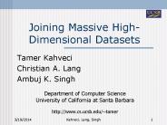 Joining Massive High-Dimensional Datasets