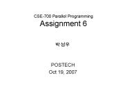 CSE700 Parallel Programming Assignment 6