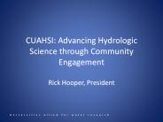 CUAHSI: Advancing Hydrologic Science through Community Engagement