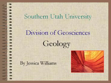 Southern Utah University Division of Geosciences