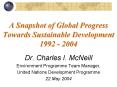 A Snapshot of Global Progress Towards Sustainable Development 1992 2004 PowerPoint PPT Presentation
