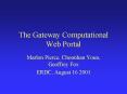 The Gateway Computational Web Portal PowerPoint PPT Presentation