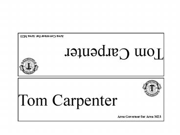 Tom Carpenter