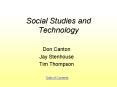 Social Studies and Technology PowerPoint PPT Presentation