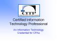Certified Information Technology Professional PowerPoint PPT Presentation