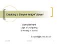 Creating a Simple Image Viewer PowerPoint PPT Presentation
