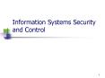 Information Systems Security and Control PowerPoint PPT Presentation