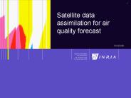 Satellite data assimilation for air quality forecast