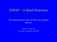 IUPAP  PowerPoint PPT Presentation