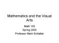 Mathematics and the Visual Arts PowerPoint PPT Presentation