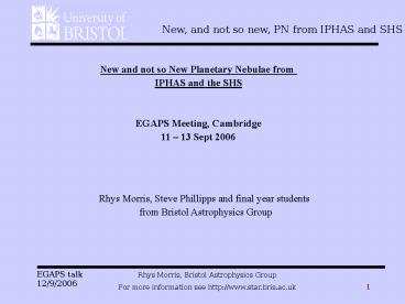 New and not so New Planetary Nebulae from