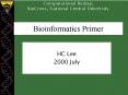 Bioinformatics Primer PowerPoint PPT Presentation