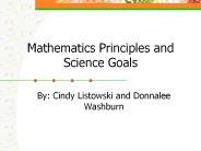 Mathematics Principles and Science Goals