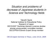 Situation and problems of