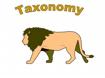 Taxonomy