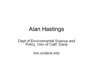 Alan Hastings