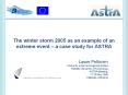 The winter storm 2005 as an example of an extreme event  PowerPoint PPT Presentation