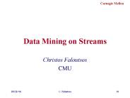 Data Mining on Streams