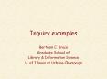 Inquiry examples PowerPoint PPT Presentation