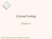 External Sorting