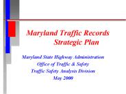 Maryland Traffic Records Strategic Plan