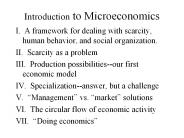 Introduction to Microeconomics