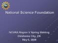 National Science Foundation PowerPoint PPT Presentation